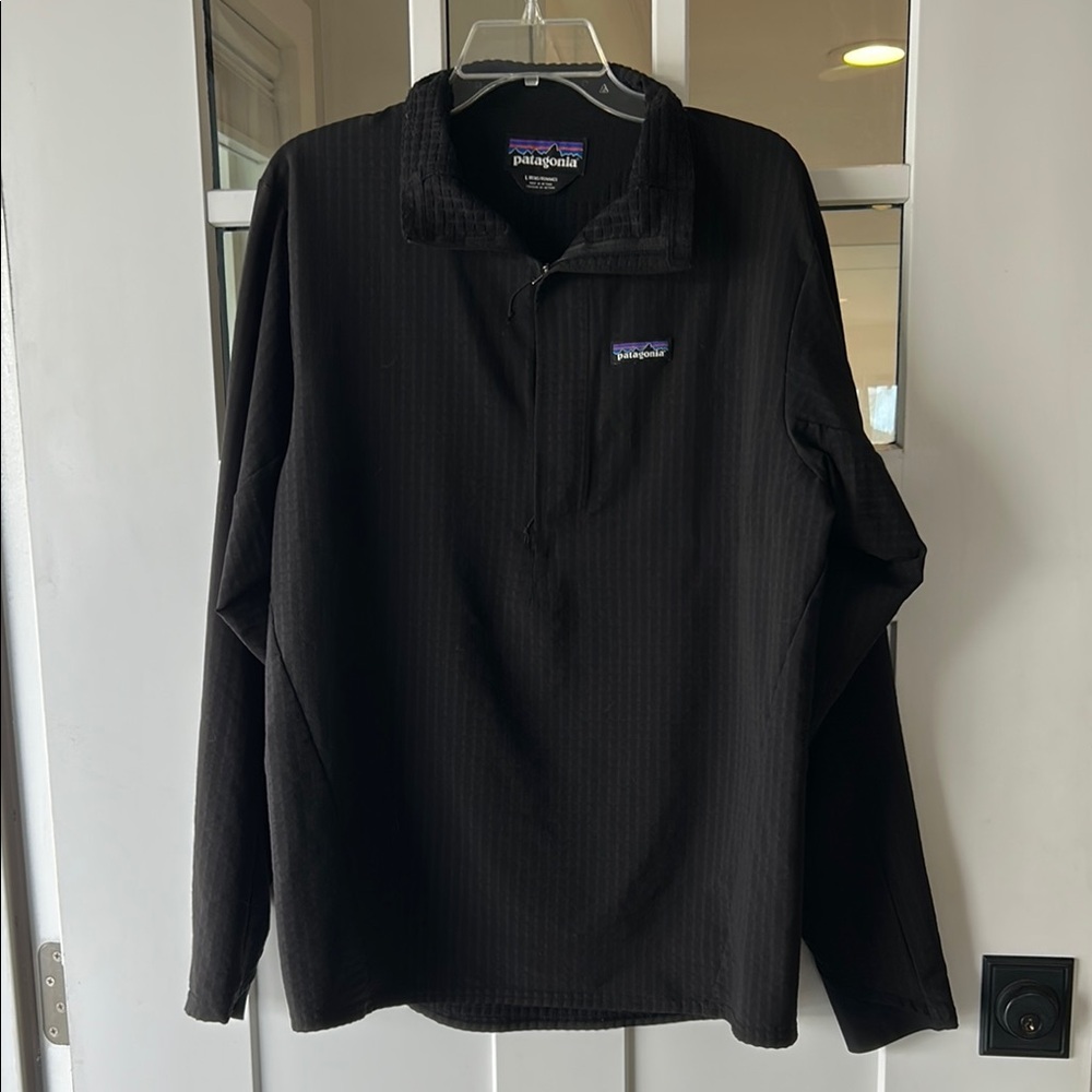 Men’s R1 Patagonia TechFace Black Pullover